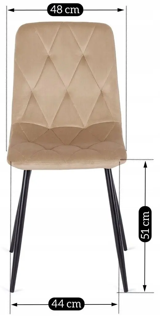 Стул Mebel Elite Robin (Beige/Black) - 2