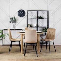 Стул Mebel Elite Robin (Beige/Black) Thumb