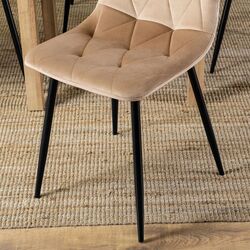 Стул Mebel Elite Robin (Beige/Black) Thumb