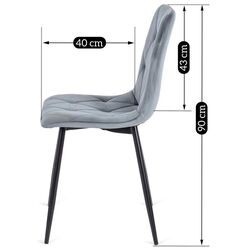Scaun Mebel Elite Robin (Grey/Black) Thumb