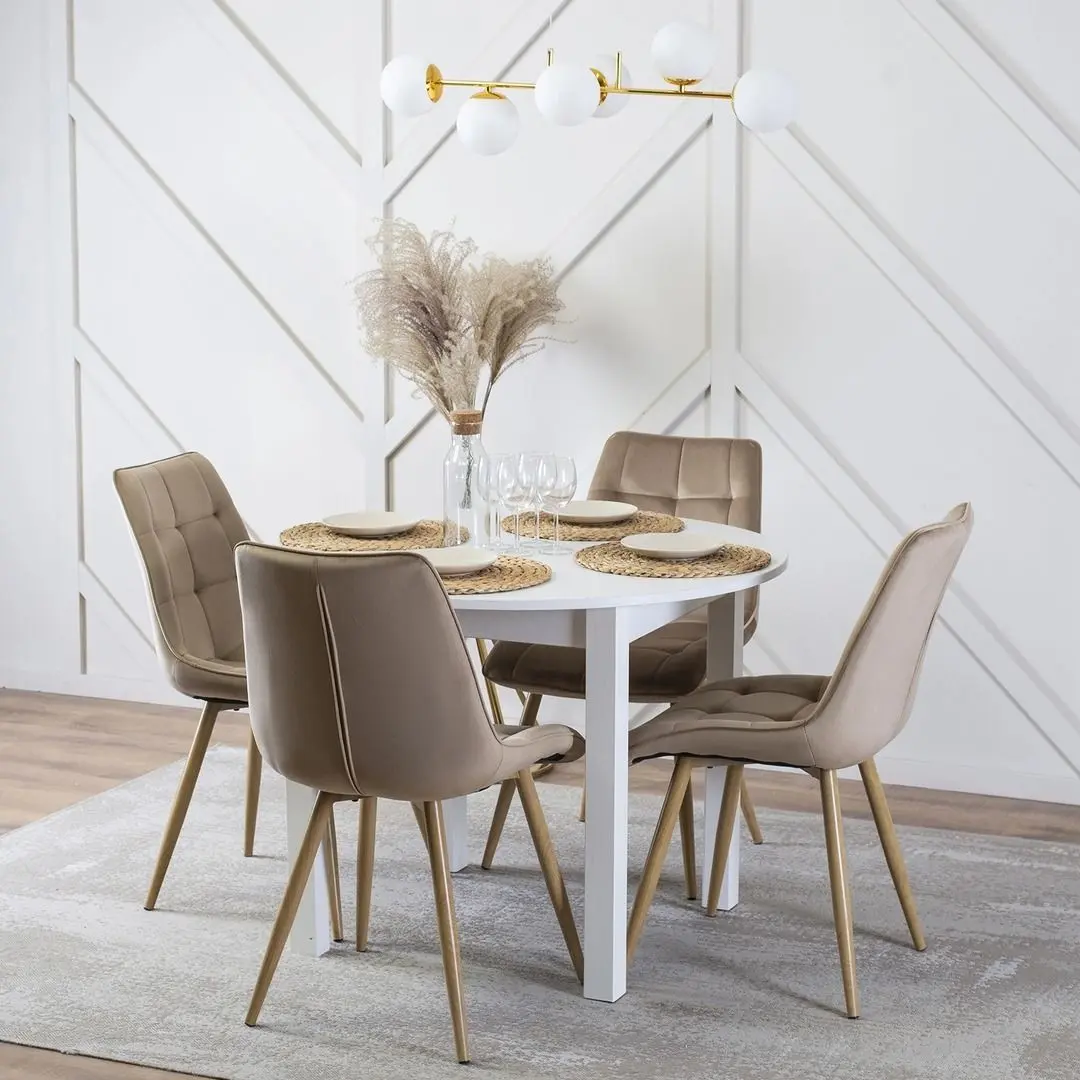 Scaun Mebel Elite Rodri (Beige/Natural Oak)