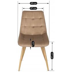 Scaun Mebel Elite Rodri (Beige/Natural Oak) Thumb