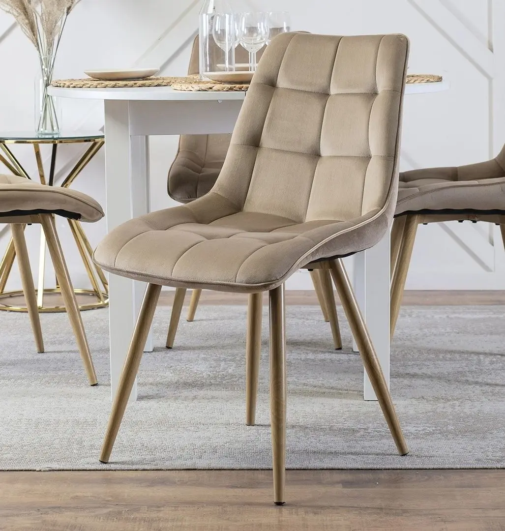 Scaun Mebel Elite Rodri (Beige/Natural Oak)