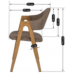 Scaun Mebel Elite Ruiz (Beige/Honey Oak) Thumb