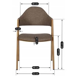 Scaun Mebel Elite Ruiz (Beige/Honey Oak) Thumb