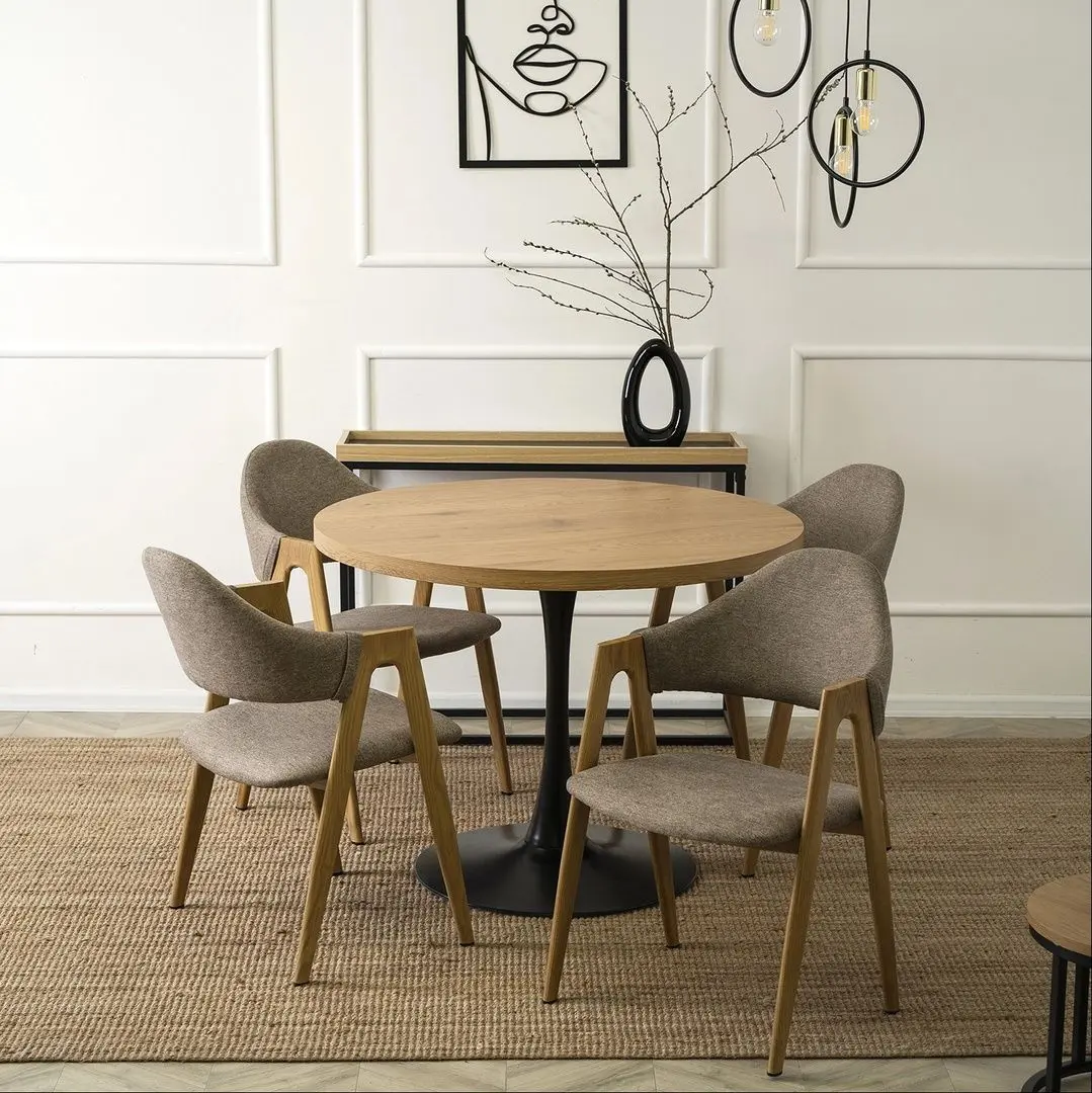 Scaun Mebel Elite Ruiz (Beige/Honey Oak)