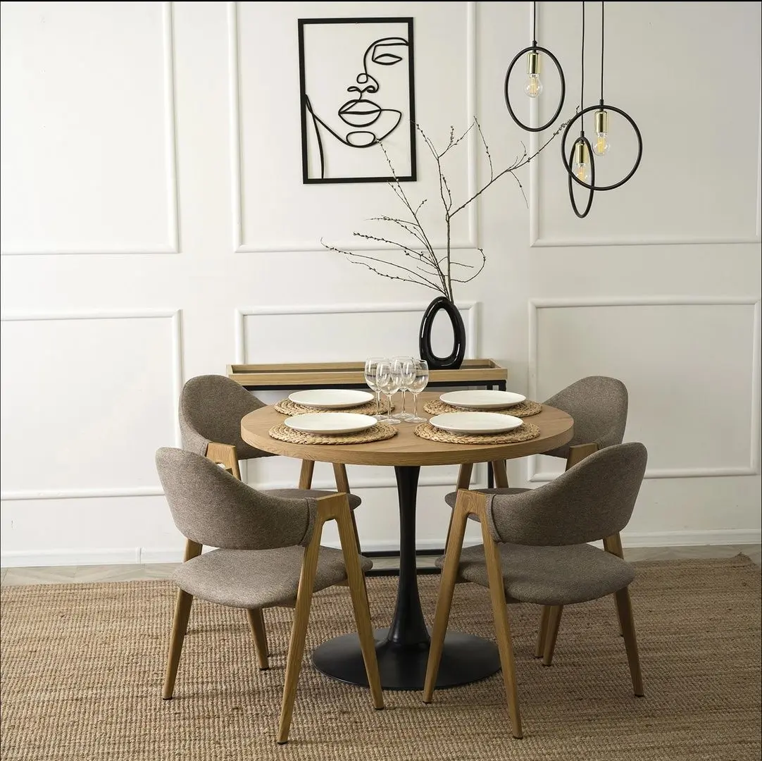 Scaun Mebel Elite Ruiz (Beige/Honey Oak)