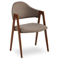 Scaun Mebel Elite Ruiz (Beige/Walnut) Thumb