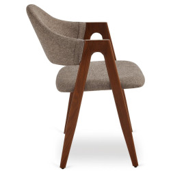 Scaun Mebel Elite Ruiz (Beige/Walnut) Thumb