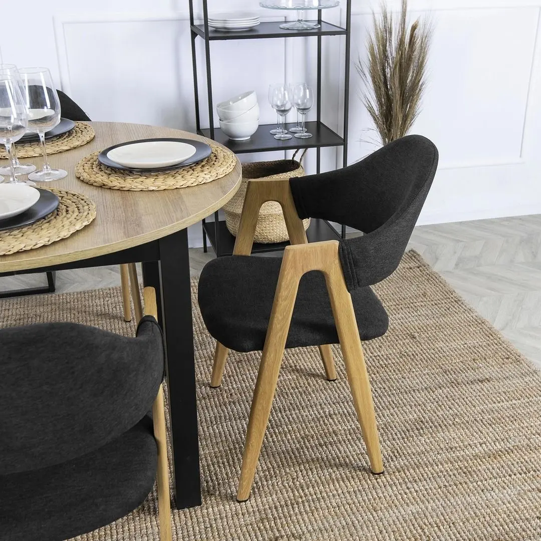 Scaun Mebel Elite Ruiz (Black/Honey Oak)