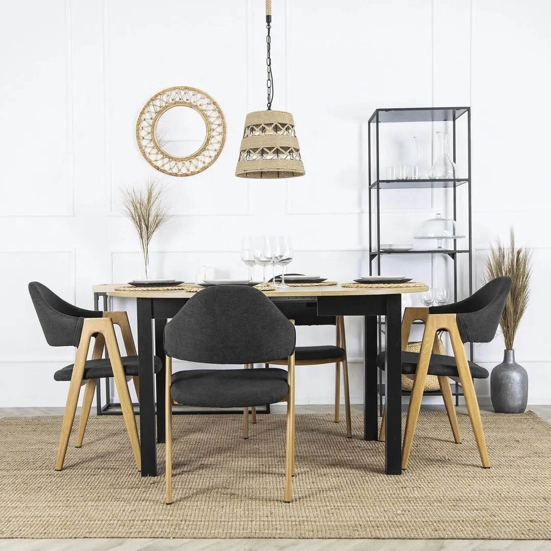 Scaun Mebel Elite Ruiz (Black/Honey Oak)