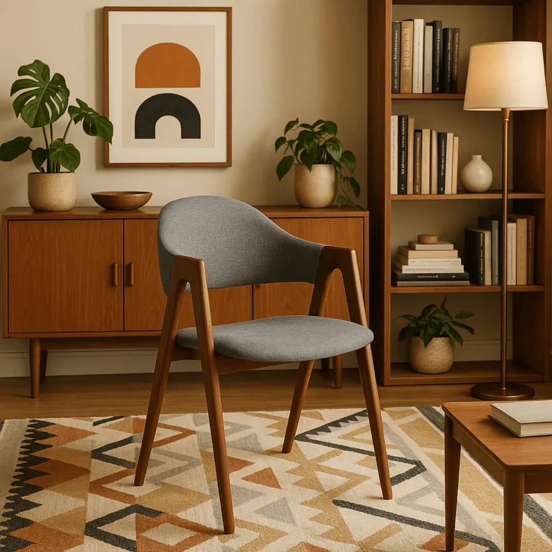 Scaun Mebel Elite Ruiz (Grey/Walnut)