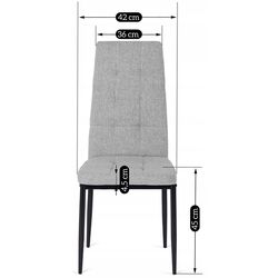 Scaun Mebel Elite Tex (Grey/Black) Thumb