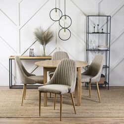 Стул Mebel Elite Torino (Beige/Natural Oak) Thumb