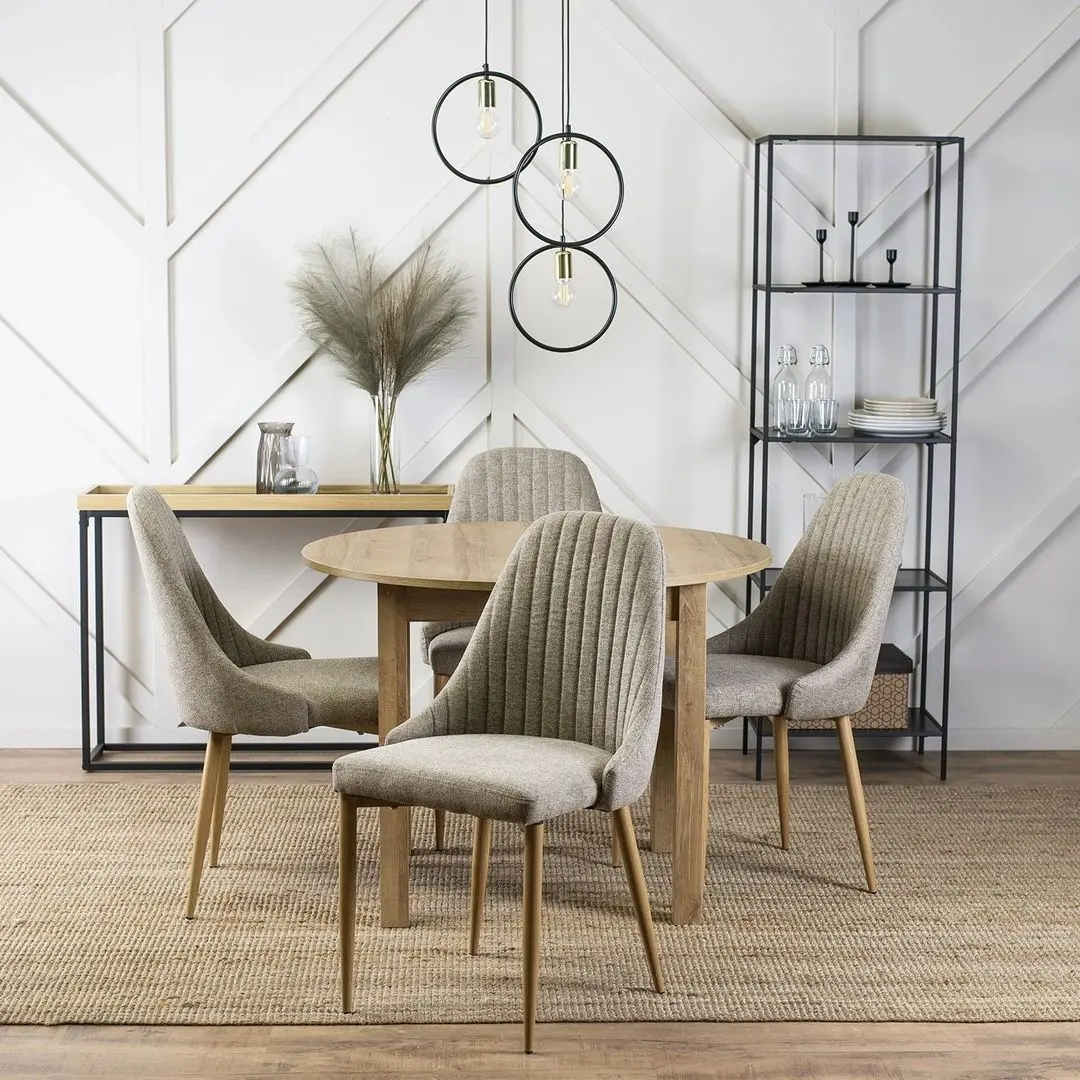 Стул Mebel Elite Torino (Beige/Natural Oak) - 7