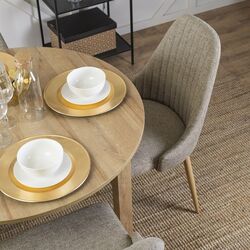 Стул Mebel Elite Torino (Beige/Natural Oak) Thumb