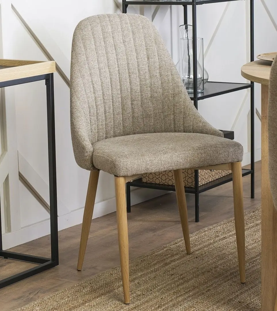 Стул Mebel Elite Torino (Beige/Natural Oak)