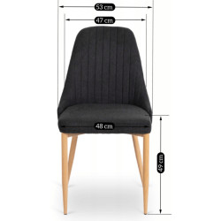 Стул Mebel Elite Torino (Black/Oak) Thumb