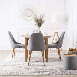 Scaun Mebel Elite Torino (Grey/Natural Oak) Thumb