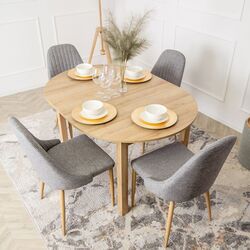 Scaun Mebel Elite Torino (Grey/Natural Oak) Thumb