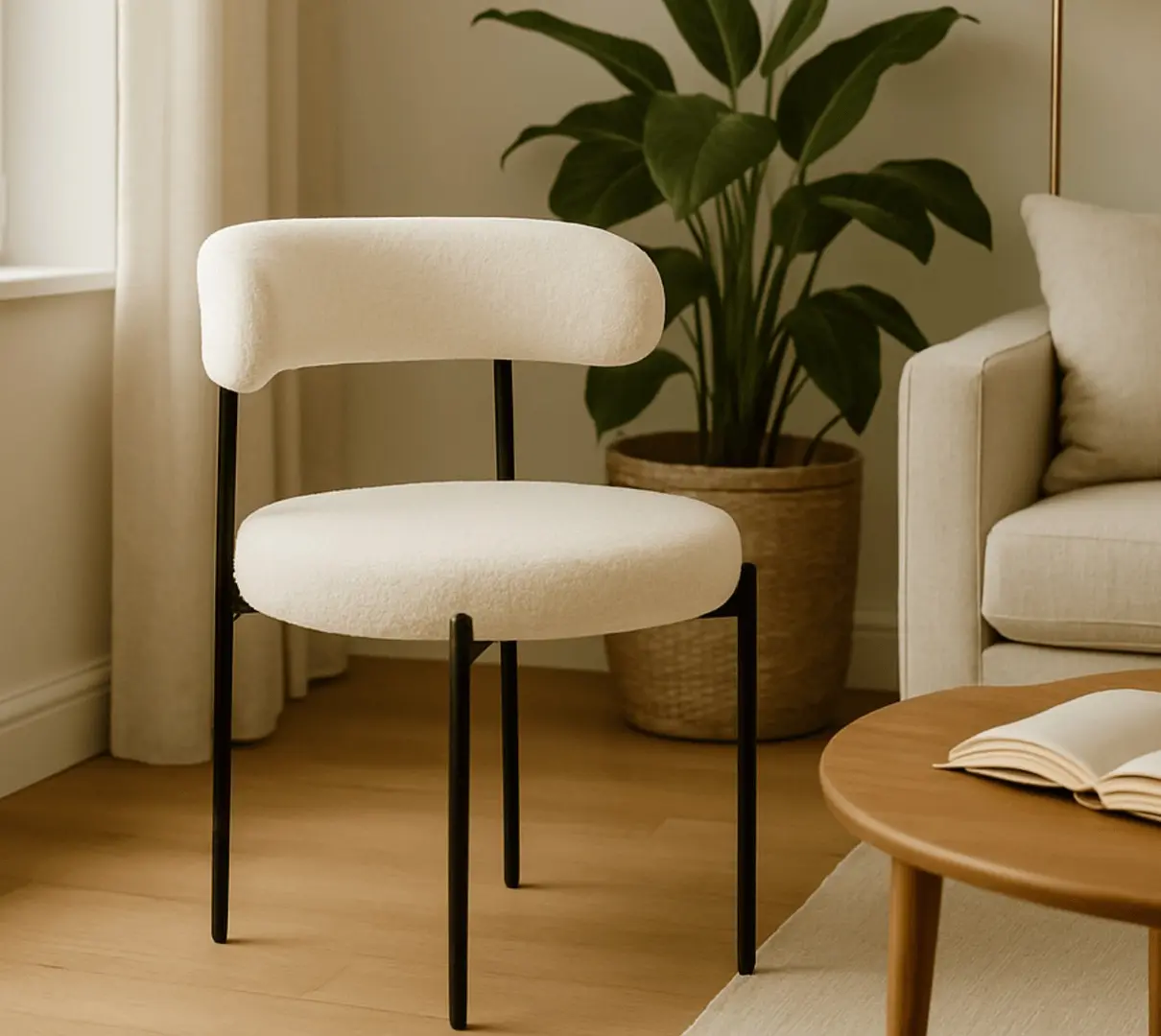 Стул Mebel Elite Tulsa (Cream/Black)