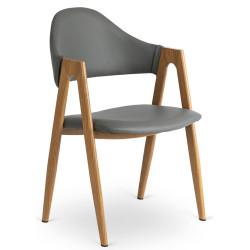 Стул Mebel Elite Willy (Grey/Honey Oak) Thumb