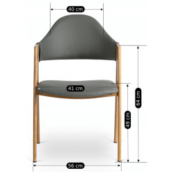 Стул Mebel Elite Willy (Grey/Honey Oak) Thumb