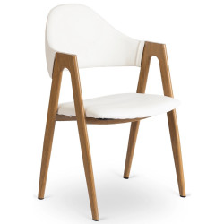Scaun Mebel Elite Willy (White/Oak) Thumb