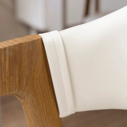 Scaun Mebel Elite Willy (White/Oak) Thumb