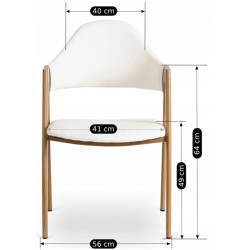 Scaun Mebel Elite Willy (White/Oak) Thumb