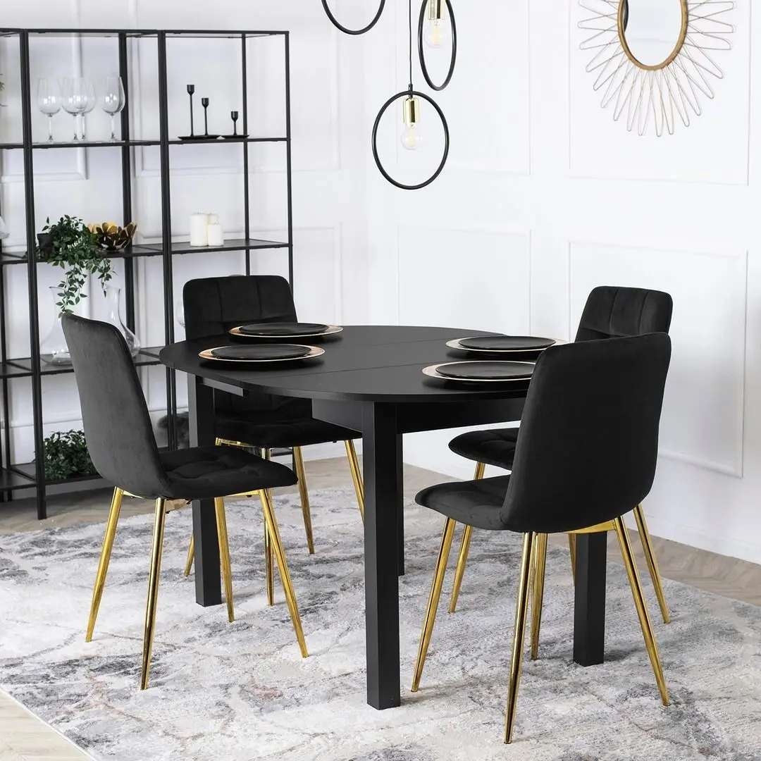 Scaun Mebel Elite York (Black/Golden)