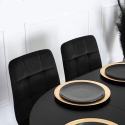 Scaun Mebel Elite York (Black/Golden) Thumb