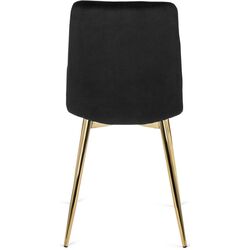 Scaun Mebel Elite York (Black/Golden) Thumb