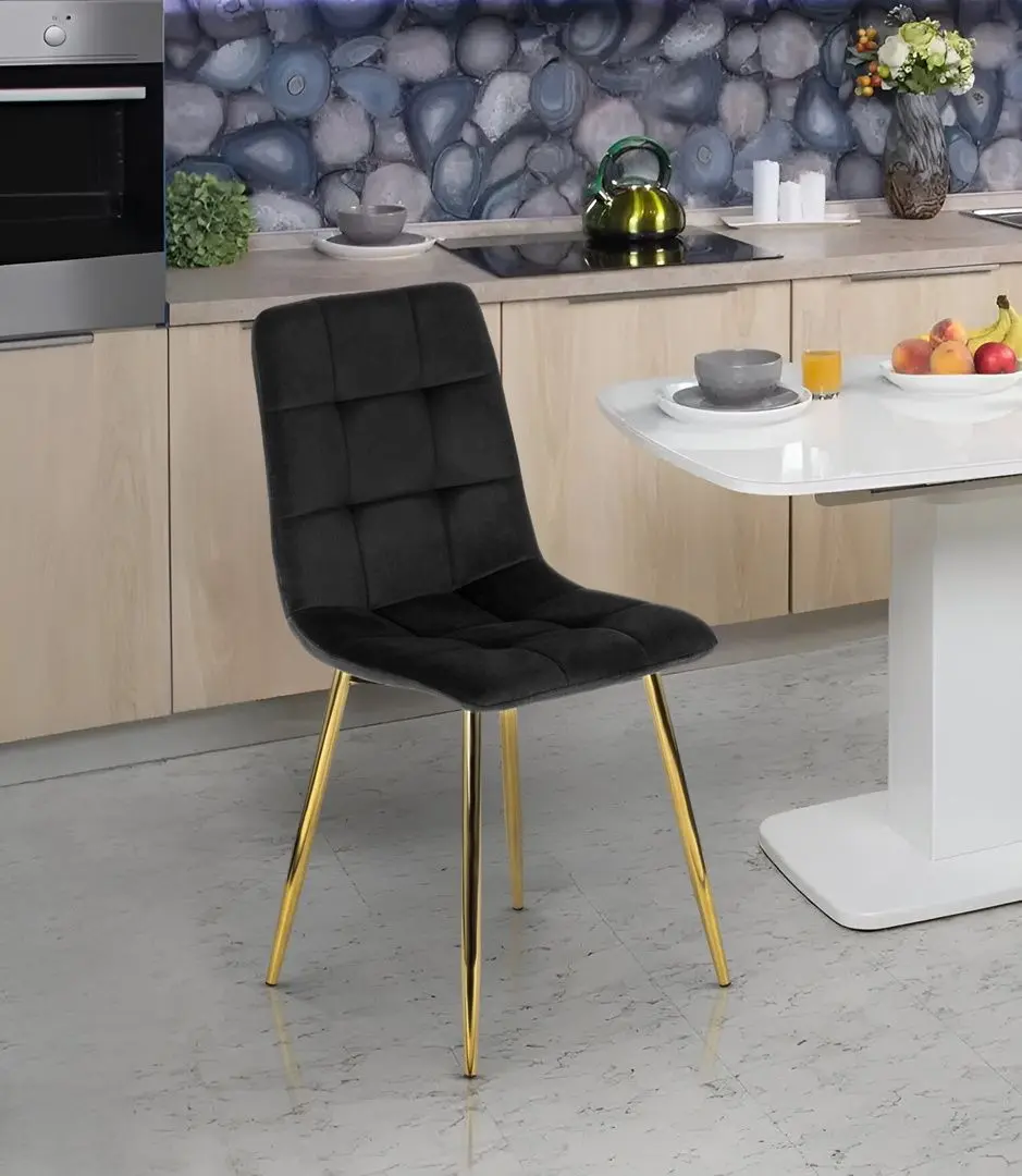 Scaun Mebel Elite York (Black/Golden)