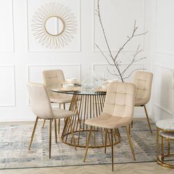 Scaun Mebel Elite York (Cream/Golden) Thumb