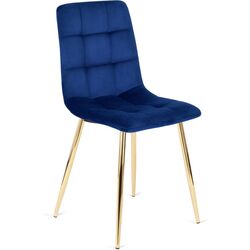 Scaun Mebel Elite York (Dark Blue/Gold) Thumb
