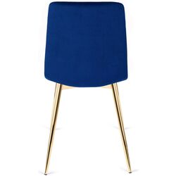Scaun Mebel Elite York (Dark Blue/Gold) Thumb