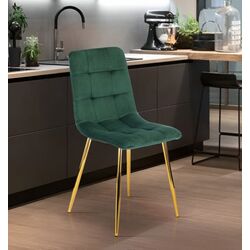 Scaun Mebel Elite York (Green/Gold)