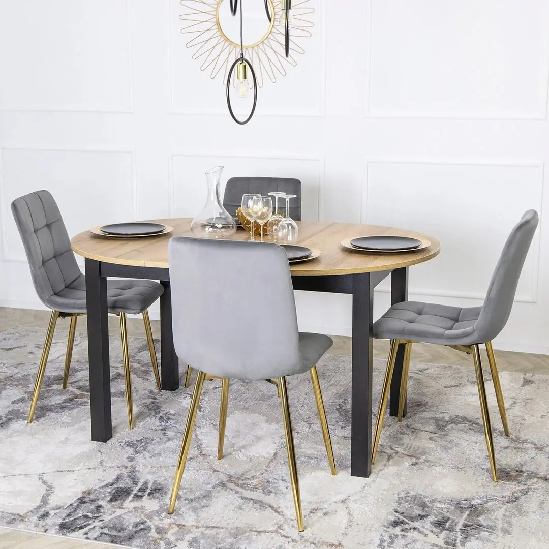 Scaun Mebel Elite York (Grey/Golden)