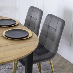 Scaun Mebel Elite York (Grey/Golden) Thumb