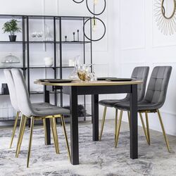 Scaun Mebel Elite York (Grey/Golden) Thumb