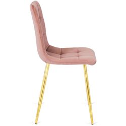 Scaun Mebel Elite York (Pink/Golden) Thumb