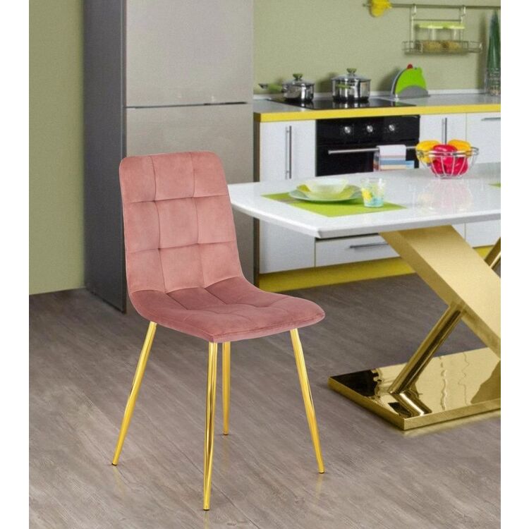 Scaun Mebel Elite York (Pink/Golden)