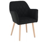 Fotoliu Mobhaus Ekin (Black/Beech)