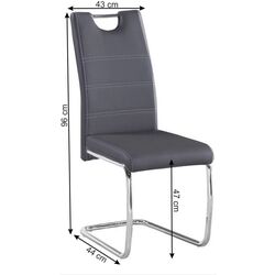 Scaun Mobhaus Abira New (Dark Gray) Thumb