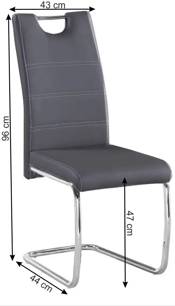 Scaun Mobhaus Abira New (Dark Gray)