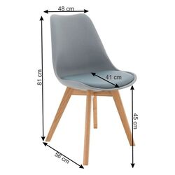 Стул Mobhaus Bali 2 New (Gray/Beech) Thumb