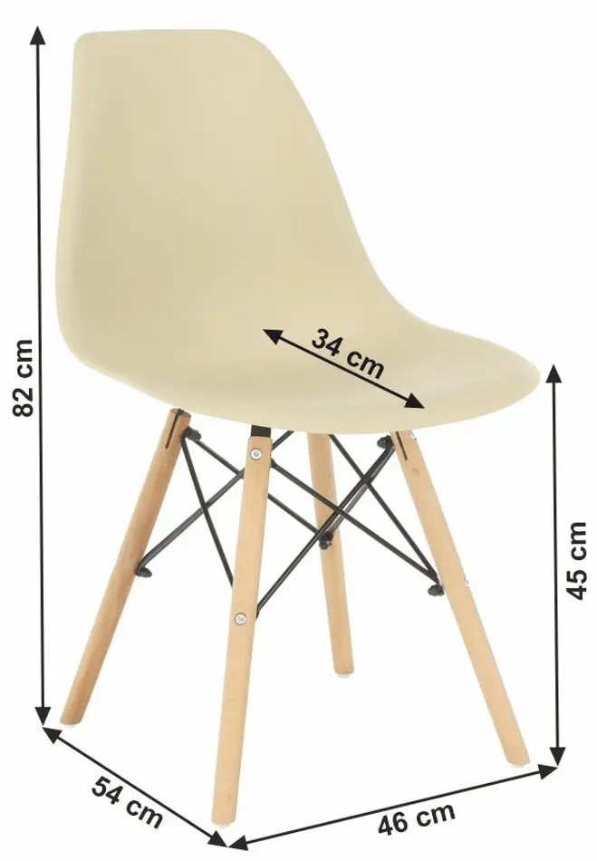 Стул Mobhaus Cinkla 3 New (Сappuccino-Vanilla) - 5