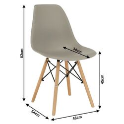 Scaun Mobhaus Cinkla 3 New (Warm Gray/Beech) Thumb