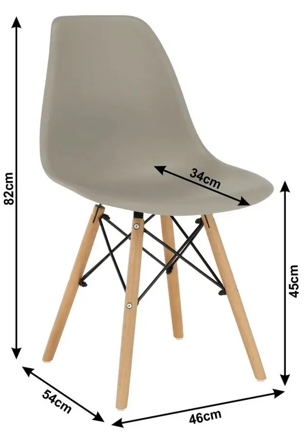 Scaun Mobhaus Cinkla 3 New (Warm Gray/Beech)
